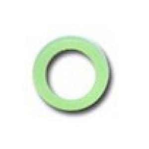 Anilla silicona 2x12mm  fluo green 027